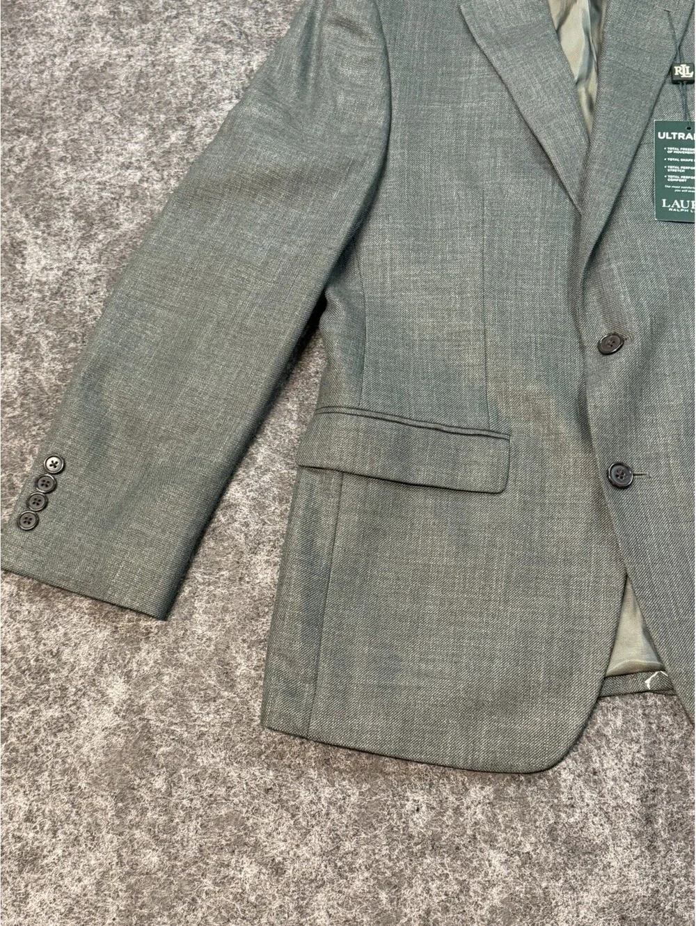 Lauren Ralph Lauren Ultraflex Sport Coat Blazer 36R Sage Green NWT Lexington
